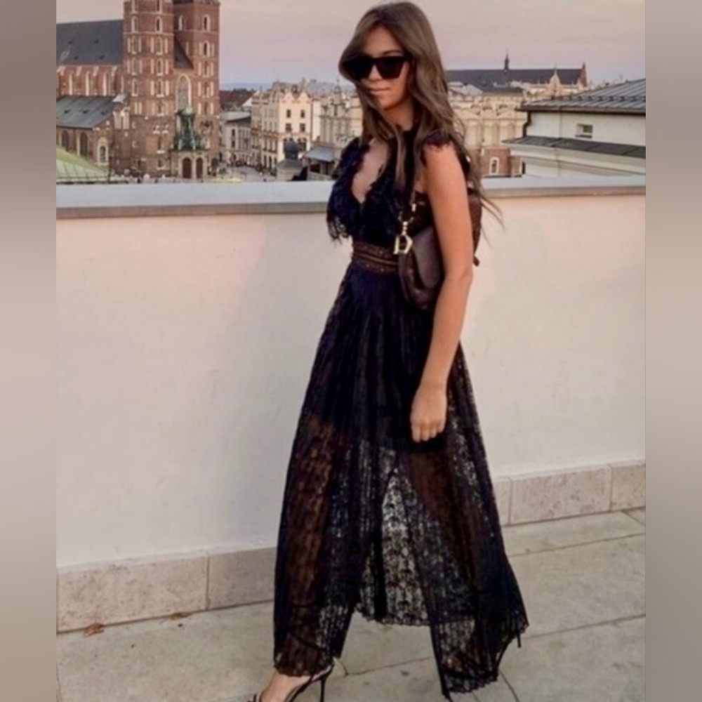Zara Black Lace Dress